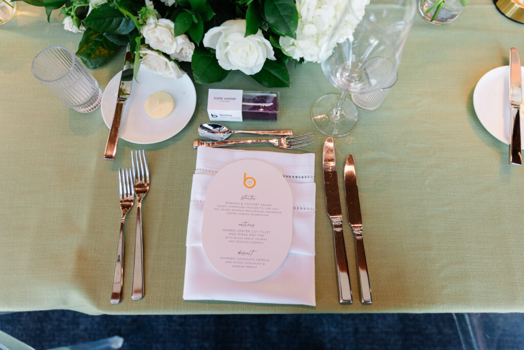 a table set elegantly for an event