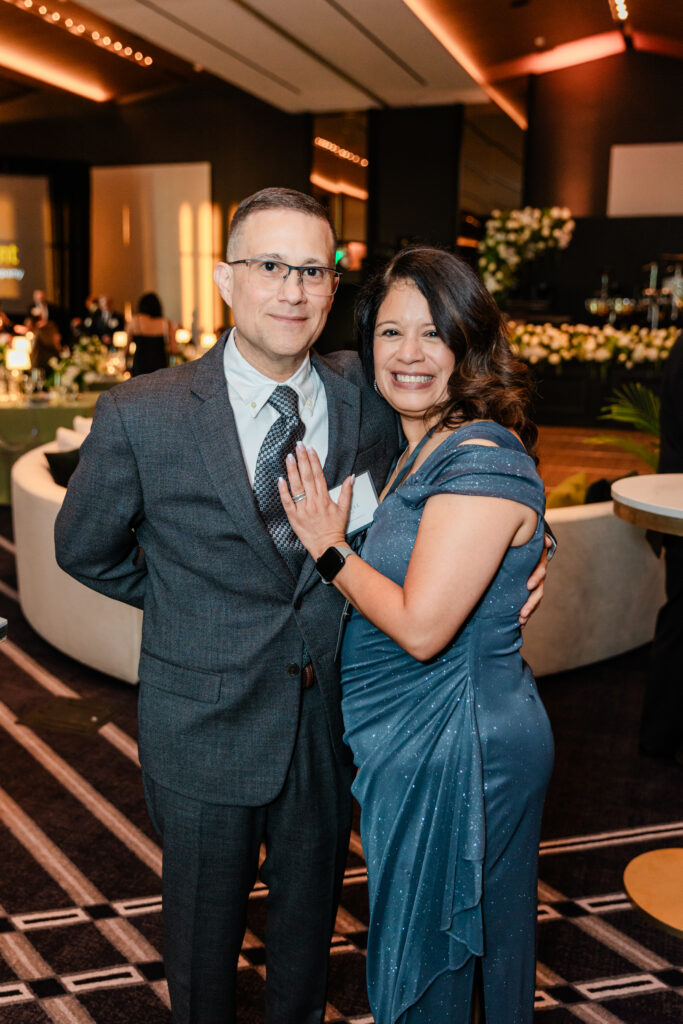 a couple at the jw marriott dallas for a corporate event