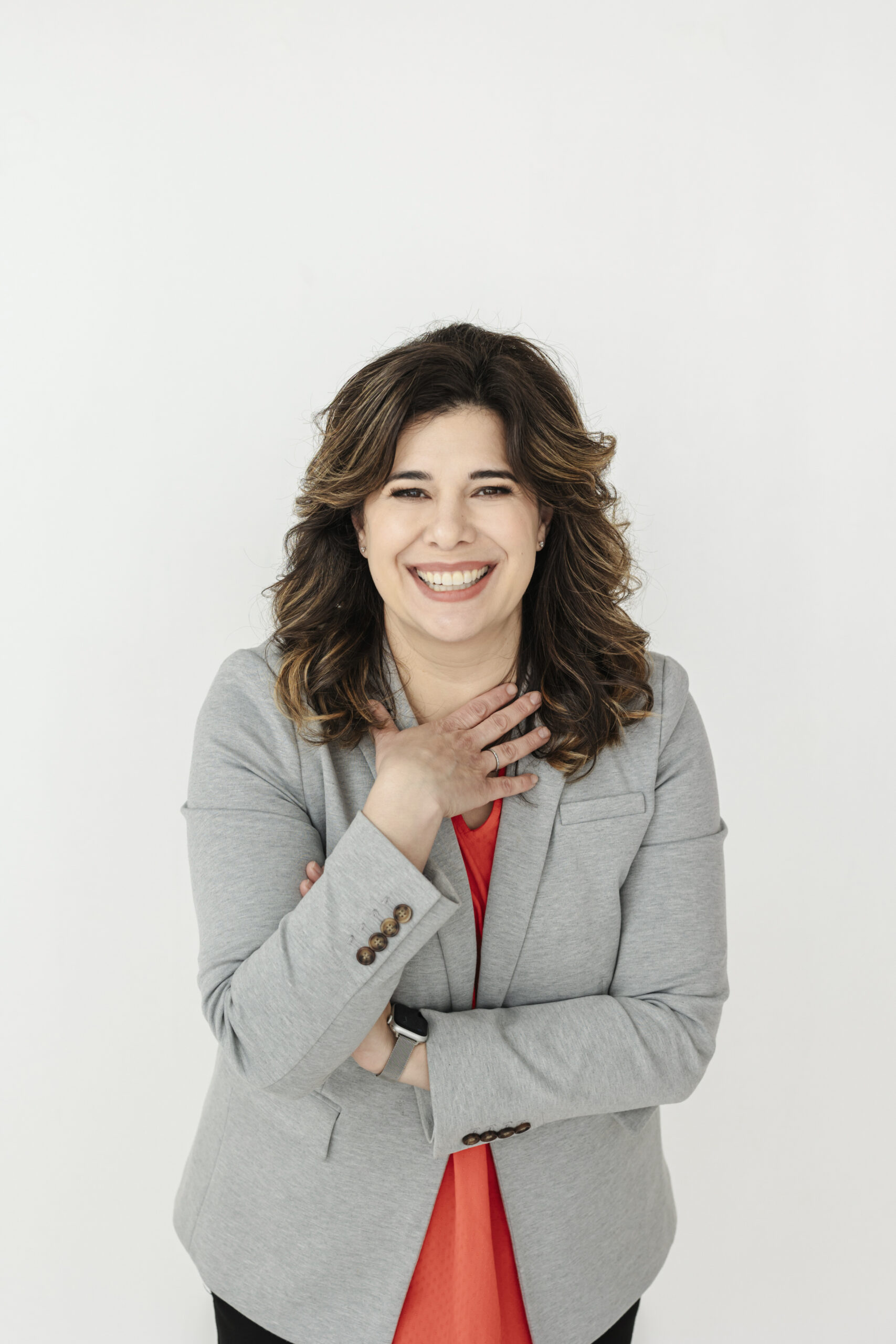 a realtor taking headshots at the blackand light studio in carrollton texas